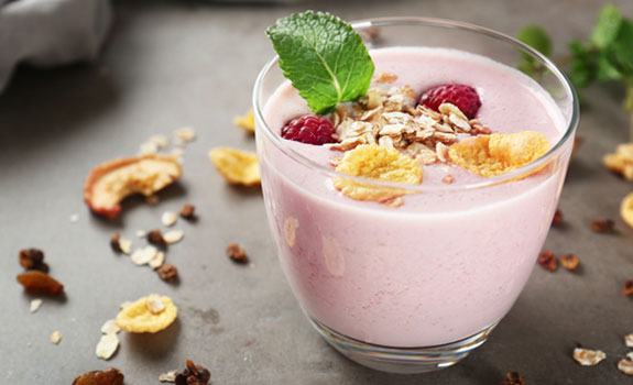 Yoghurt with oligofructose